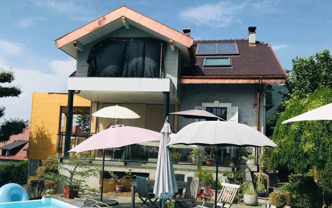 Extension en ossature bois à Annecy
