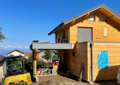 Rénovation et surélévation d’un chalet en Haute-Savoie