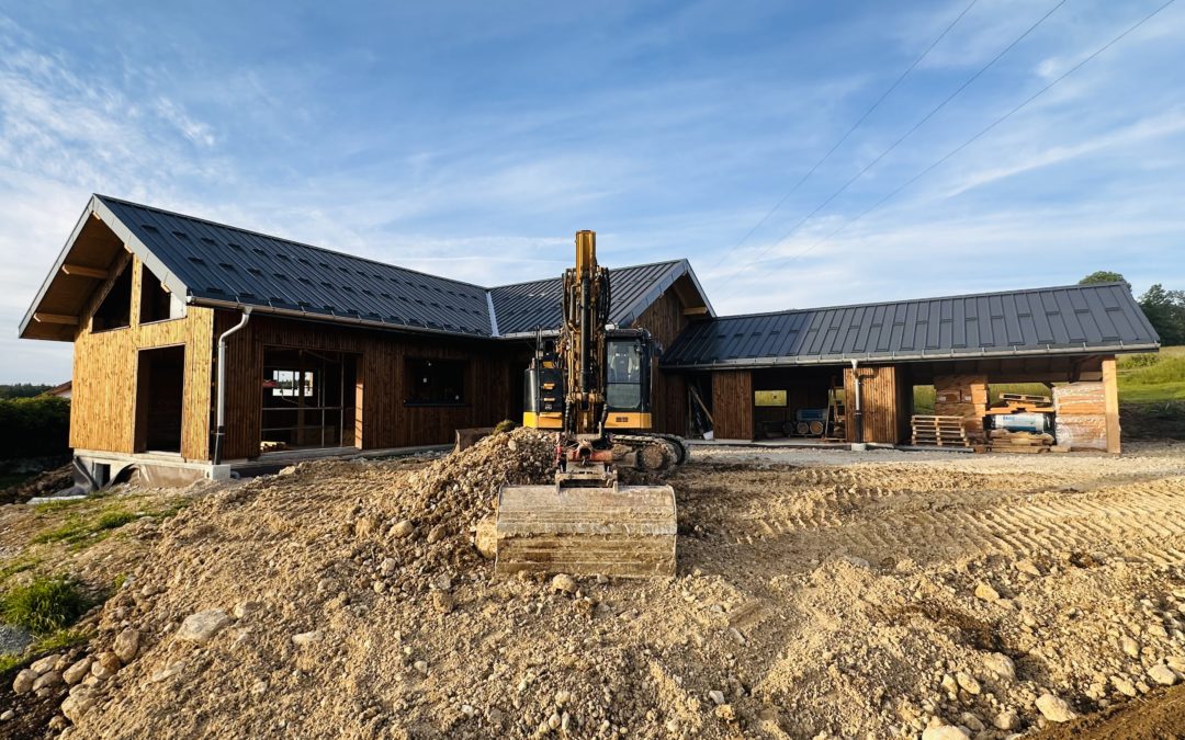 Maison en bois de plain-pied à Longchaumois